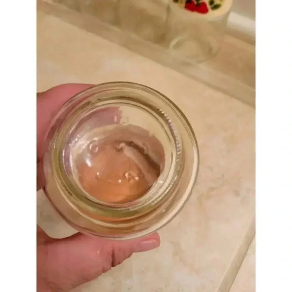 Vintage Gemco Strawberry Blossoms Spice Glass Jars With Rack - Picture 3 of 10